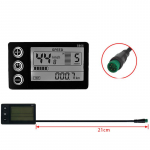 Lcd-s866 elektrinio dviračio i&scaron;maniojo skaitiklio vandeniui atsparus ki&scaron;tukas Elektrinio paspirtuko elektroninio dviračio priedų dalis juoda