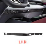 For BMW 5 Series i5 G60 2024 2025 Carbon Fiber Car-styling Interior Center Console Dashboard Panel Lower Strips Sticker Trim LHD