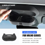 For Volvo XC60 XC90 S60 V60 S90 V90 V60 car glasses case 2018-2026 roof glasses clip sunglasses storage interior XC90 Black