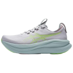 Asics Gel-Nimbus 28 Patogūs universalūs patvarūs kvėpuojantys bėgimo bateliai moteri&scaron;ki sportbačiai Pilki žali 1012B899-020 36
