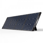 OUKITEL PV200 200W sulankstomas saulės skydelis, reguliuojamas stovas saulės generatoriui, saulės skydeliai lauko stovyklavimui, skirtas OUKITEL P2001 juoda