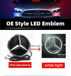 Kar&scaron;tas 2026 m. Naujas Automobilio Lipdukas Benz Žvaigždės Emblemai Ant Priekinių Grotelių Automobiliui Baltos, Mėlynos Spalvos ir LED Ap&scaron;viečiamas Logotipas Mercedes Benz W20 GLC-253 2015-2019