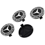 Skirta Mercedes Benz 4 vnt. 75 mm Mercedes benz AMG C E S GLE CLC klasei W204 W203 W205 W124 W221 Automobilio ratlankio centriniai dangteliai Stebulių dangteliai
