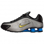 Nike Shox R4 Brazilija Vyri&scaron;ki sportbačiai Juodi Canaray-Metallic-Pewter-Light-Photo-Blue-White IO8134-001 38.5