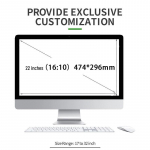 24 colių HD apsauginis ekranas nuo akinimo ir privatumo ne&scaron;iojamiems kompiuteriams 2-Way No Glue Privacy (Peel as Needed)