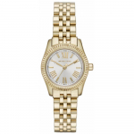 Michael Kors MK3229 Moteri&scaron;kas auksinis mažo dydžio Lexington laikrodis 26mm auksas