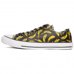 Andy Warhol x Converse Chuck Taylor All Star Ox Bananas Unisex Kedai Juodi Balti Geltoni 149536C 45