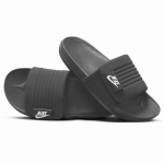 NIKE laisvalaikio batai vyrams, įsispiriami sandalai, OFFCOURT ADJUST &scaron;lepetės lauko pramogoms, DQ9624-001 42.5 juoda