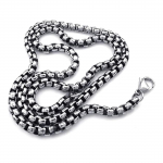 Juvelyriniai karoliai vyrams Chain Biker Retro Link nerūdijančio plieno vyrams su dovanų mai&scaron;eliu 70cm