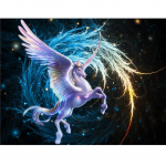 Viso apvalaus gręžimo deimantinis pie&scaron;imas Vienaragis deimantinis siuvinėjimas Gyvūnai animaciniai filmai Siuvinėjimo kryželiu ra&scaron;tai 20X30CM