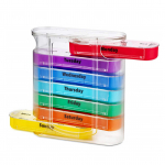 Vaistų dėklas Vaistų dėžutės tablečių organizatorius Pill Box Pill Case Vaistų priminimas ne&scaron;iojamoms kelionėms skaidri