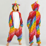 Kigurumi Onesie Vaiki&scaron;kos Vienaragio Pižamos Vaikams Gyvūnai Animaciniai Miegamieji Kostiumai Kūdikiams Žieminiai Mergaičių Licorne Jumspuit 8t