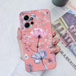 Gėlių dėklai, skirti Xiaomi Redmi Note 12 11 10 9 8 7 Pro Max Galinis dangtelis Mielas avokado mink&scaron;tas silikoninis fotoaparato apsauginis telefono fondas Redmi Coques Redmi Note 10S 4G wisteria spalva