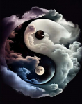Ying Yang deimantų tapyba Tai Chi vy&scaron;nių žiedų peizažai 5D deimantų siuvinėjimas Viso gręžimo kryžminio dygsnio rinkiniai Gyvūnų medis Full Round 50x70CM