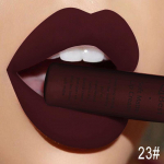 QIBEST matinis skystas lūpų blizgis lūpų dažai, atsparūs vandeniui, ilgai i&scaron;liekantys Velvet Nude Red lūpų blizgesys, juodos spalvos lūpų blizgis 7 g