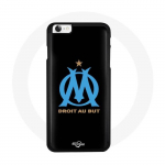 Coque - Olympique de Marseille - Iphone SE - Souple - Bleu - Motif Foot mėlyna