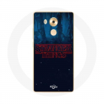 Coque pour Huawei Mate 8 Stranger Things logo Fond Bleu de la saison 2