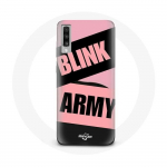 Coque pour Samsung Galaxy A70 BTS ARMY Et Blackpink Blink Rose Noir