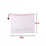 Daugkartinio naudojimo tinkliniai mai&scaron;eliai vaisiams ir daržovėms - Plaunami mai&scaron;eliai vaisiams ir daržovėms - 12 raudonų mažų (8 x12 ) Permatomos tinklelio mai&scaron;eliai produktams, skirti vaisiams, daržovėms, žaislams laikyti