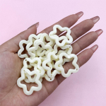 Auk&scaron;tos kokybės Pentagram Star Pendant Fashion 40vnt saldainių spalvos pakabukai karolių auskarams gaminti 30 mm pasidaryk pats papuo&scaron;alų medžiaga akrilas balta