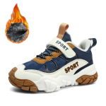 28-39 Vaiki&scaron;ki žieminiai dideli lipukai su aksominiu &scaron;iltu madingu sportui ir laisvalaikiui medvilniniai batai sniego batai 28 juoda/chaki