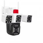 Nauja EU 6K 12MP WiFi IP kamera lauko trijų objektyvų panoraminis vaizdas PTZ IP kamera AI sekimas saugumo apsauga CCTV vaizdo stebėjimas EU cam