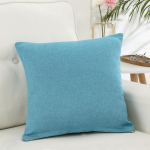 Lininė pagalvėlė, vienspalvė, sofai, biurui, nusnausti, juosmens pagalvė, brezentinis pagalvėlės užvalkalas, automobilio atlo&scaron;as 45 * 45cm [pillowcase + pillow core]