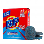 12 vnt plieninės vatos pagalvėlės, lengvai valomos plieninės vatos daugkartinio naudojimo indams sugeriančios ir putplasčio plieno vilnos muilo pagalvėlės, skirtos buitiniam valymui One Size