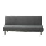 1 vnt. sofos-lovos užvalkalas be porankių, tamprus, sulankstomas, futono užvalkalas, atsparus dulkėms, elastingas, nuimamas, &bdquo;Fundas&ldquo; sofa L (190-210cm) tamsiai pilka spalva
