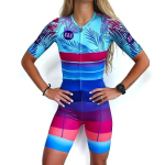 Tres Pinas-Conjunto De Triatl&oacute;n Para Mujer, Maillot De Manga Corta Para Ciclismo, Ropa De Verano Para Bicicleta XS
