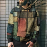 Juokingas vyri&scaron;kas gobtuvas 3D modeliavimas, susiuvimas pledas spausdinti megztiniai su gobtuvu Vyri&scaron;ki drabužiai Oversized Street Naujo dizaino megztiniai S