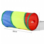 Daugiafunkcinė katės tunelio palapinė ir miegmai&scaron;is kačiukams - žaislas savaranki&scaron;kam žaidimui 50cm Straight Cat Tunnel
