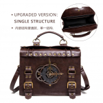 &bdquo;Messenger&ldquo; krep&scaron;ys, odinis retro stiliaus portfelis, &bdquo;Steampunk Crossbody&ldquo; rankinė, skirta moterims Lolita Gothic kostiumo aksesuaras Vintažinis darbinis krep&scaron;ys kryžminiam kūnui