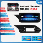 Hizpo Octa Core 2 Din Automobilio Radijas Palaikantis Carplay Android Auto I&scaron;manusis RDS Mercedes Benz W212 E Klasės:E200 E230 E260 E300 S212 2015-2016 NTG5.0 6W 6G 64G AI