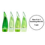 Holika Holika Aloe Soothing Gel Mini (55ml), Light Soothing Gel Mini (55ml), Shower Gel Mini (55ml), Cleansing Foam Mini (55ml) (13 Options) #Aloe 4-in-1 x 1set