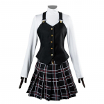 Anime Persona Makoto Niijima Cosplay Kostiumas Ilgomis Rankovėmis Megztas Vir&scaron;us Spausdintas Sijonas Kojinės Liemenė Perukas  Japoni&scaron;ka Mokyklinė Uniforma S