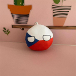 10cm Polandball pliu&scaron;inis žaislas JK Ukraina Vokietija Countryball i&scaron;kam&scaron;a lėlė dekoracija 10cm