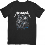 Heavy metal roko muzika Unisex tinka vyrams ir moterims Kokybi&scaron;ki medvilniniai mar&scaron;kinėliai Juodi S