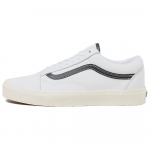 Vans Old Skool Balti Juodi Odiniai Unisex Sportbačiai VN0007NTYB2 41