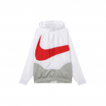 Nike Spausdintas Logotipas Spalvoti Blokai Su Gobtuvu Ilgomis Rankovėmis Striukė Vyri&scaron;kos striukės Balta DD5968-100 XL