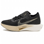 Nike ZoomX Vaporfly 3 Juodi Metaliniai Auksiniai Grūdėtos Tekstūros Laisvalaikio Sportbačiai DV4129-001 44.5 juoda