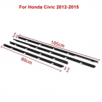 Honda Civic 2006- Langų sandarikliai I&scaron;orinės stiklo sandarinimo juostelės Apdailos sandarinimo gumos juostelės Langų vandeniui atsparūs stiklo sandarikliai For 2012-2015