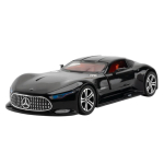 Mercedes-Benz AMG Vision Gran Turismo 1:24 metalinių lydinių traukiamojo mechanizmo lenktyninio automobilio modeliai, blizgūs juodi gray