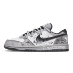 Nike Big Viską matančios akys Atsparūs trinčiai Neslystantys Žemi Kateboardo Batai Vyri&scaron;ki Juodi Balti Pilki 355152-017(Team864-) 40