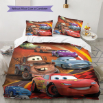 &bdquo;Mater Trailer Service&ldquo; patalynės komplektas su antklode ir užvalkalais pagalvėms puikiai tinka berniukų ir mergaičių miegamųjų dekoravimui. 140x200cm
