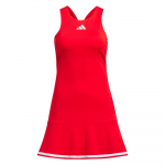 Adidas Teniso Žaidimo Suknelė Su Prancūzi&scaron;ku Spalvų Bloko Logotipu Ir Įmontuota Liemenėlė Bei &Scaron;ortai Moterims Suknelė &Scaron;viesiai Raudona IV7576 XXL