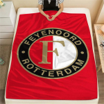 1 vnt. Feyenoord ra&scaron;tuotas flanelinis pledas, tinkamas visiems sezonams, namų dekoravimui, &scaron;ilumai ir jaukumui, dovanoms, &scaron;ventinei dovanai 130cm x 150cm