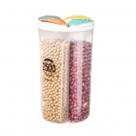 Didelės talpos maisto laikymo dėžutė beskonis auk&scaron;tos kokybės plastikinis daugiafunkcis bakas 2500ml