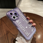 Violetinis nematomas laikiklis permatomas telefono dėklas, skirtas iPhone 14 13 11 12 Pro Max 14 Plus mink&scaron;tas skaidrus smūgiams atsparus buferio galinis dangtelis For iPhone 13
