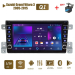 icreative 2 din Android automobilio radijo daugialypės terpės vaizdo grotuvas, skirtas Suzuki Grand Vitara 3 2005-2015 su mygtuko rankenėle WiFi 1+16GB 1+16GB